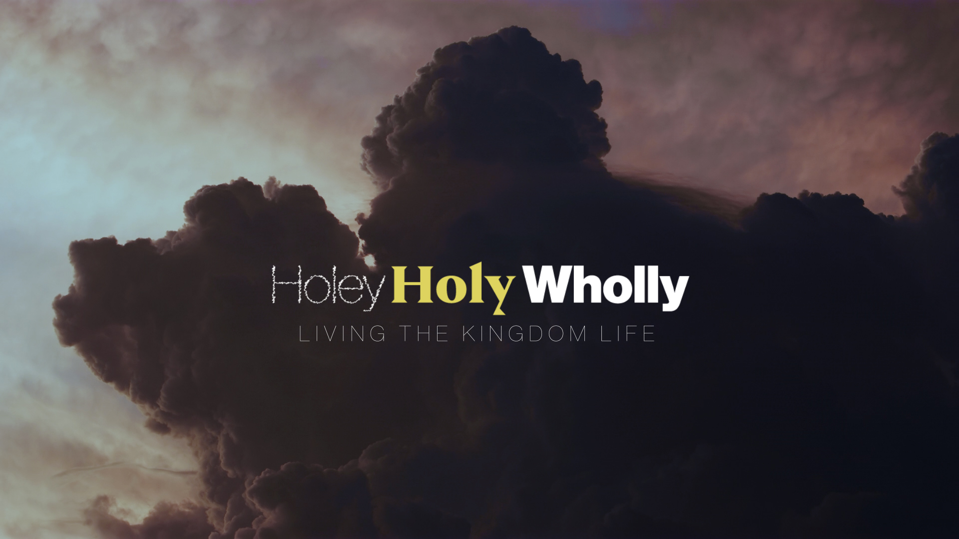 Holey, Holy, Wholly